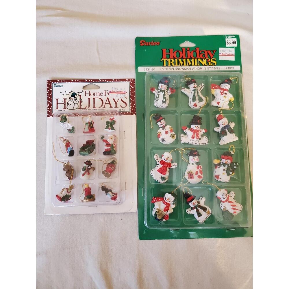 Vintage Home For The Holidays  Resin Ornaments 2420-50/2331-90
